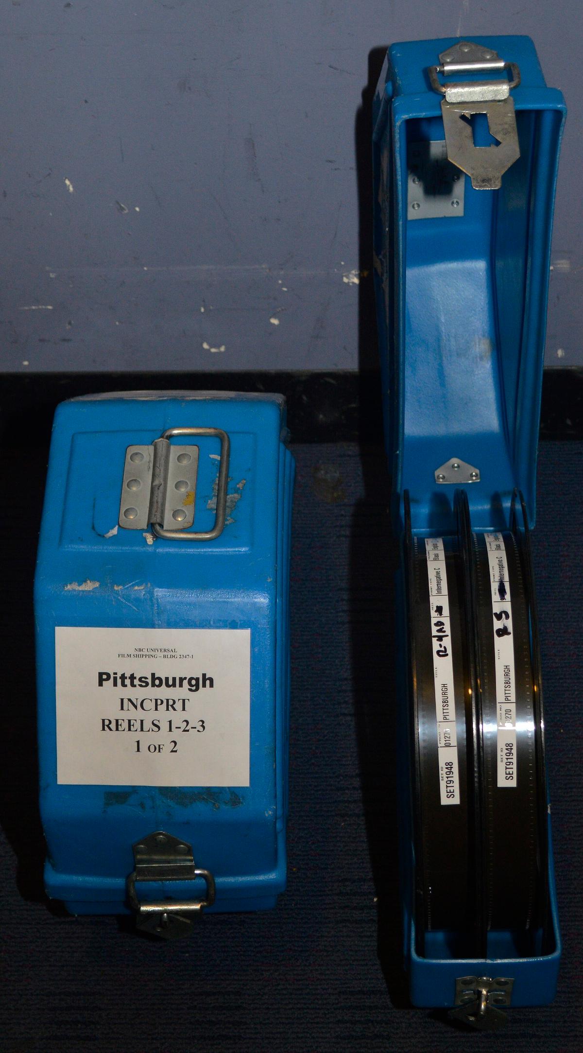 Reels of a 35mm release print, as shipped to cinemas.