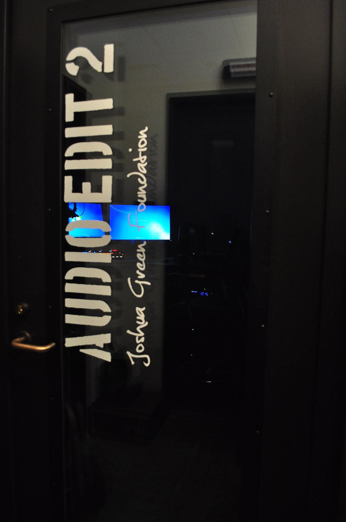 An audio editing room: where on-set problems either get fixed or get found out.