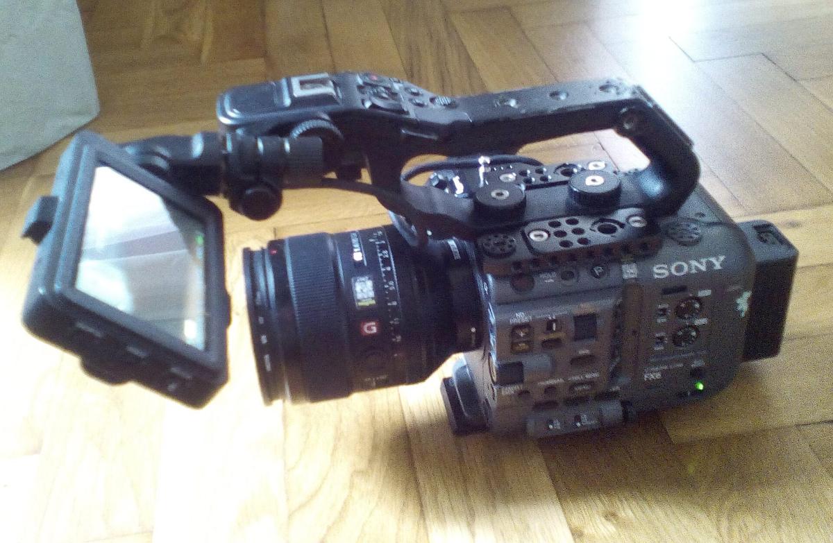 Sony's FX6, the Cinema Line body the FX5 sits beside.
