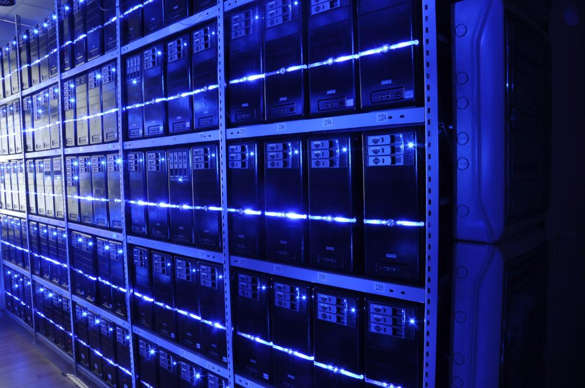 A server room: every hosted video model lives in one, and can be switched off from one.
