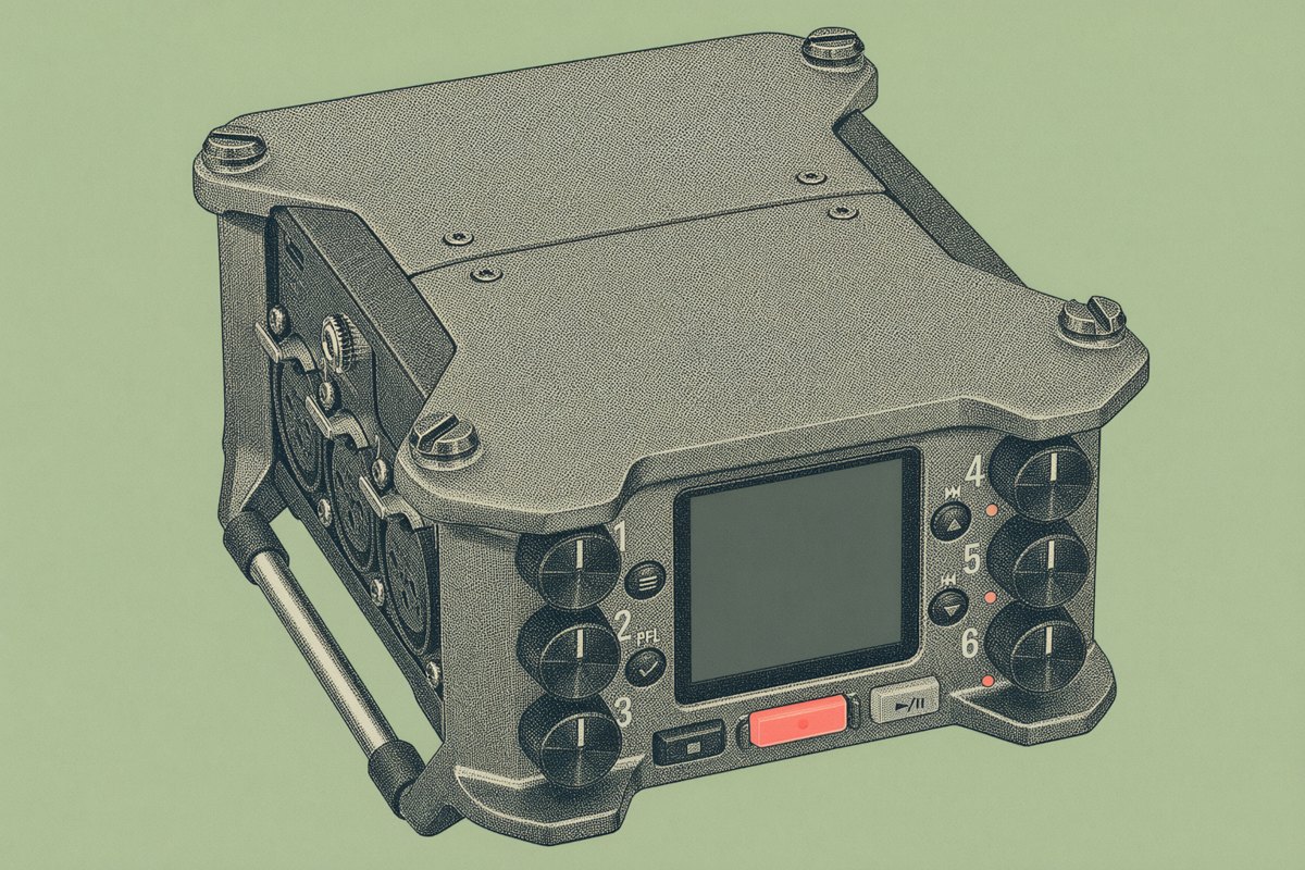 The Zoom F6, one of the recorders that made 32-bit float standard.