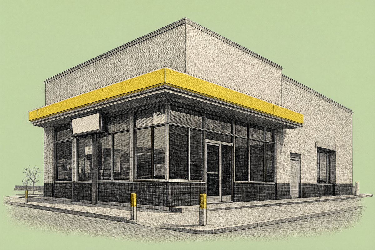 A fast food restaurant: the brand's AI ad ran and was pulled.