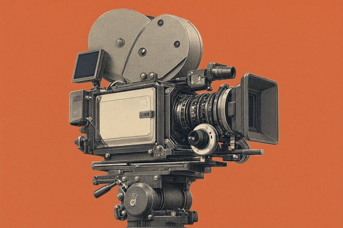 A large-format film camera, one of the formats Sinners was framed for.